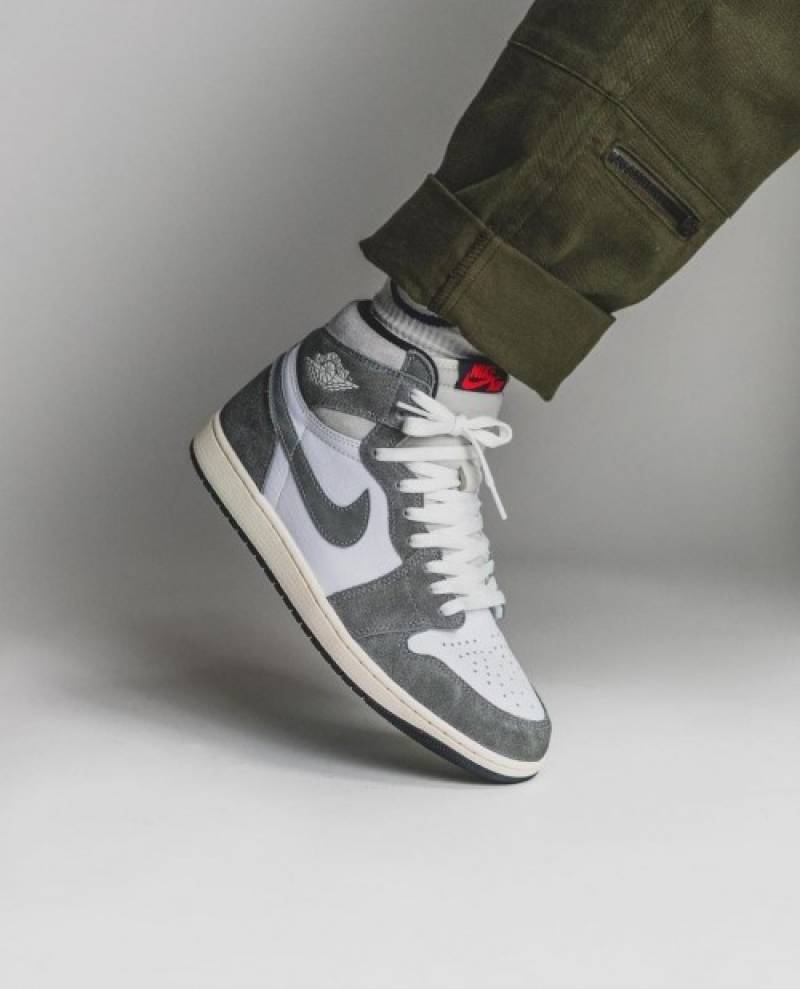 ..Nik e Air Jordan 1 High Washed Grey Black