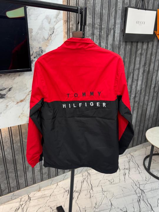 Tommy.Hilfiger.Red.&.Black.Imported.Front.&.Back.Embroidery.Very.Premium.Windbreaker.Jacket.MR141