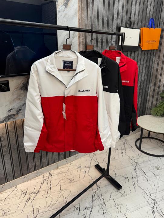 Tommy.Hilfiger.Black.&.White.Imported.Front.&.Back.Embroidery.Very.Premium.Windbreaker.Jacket.MR141