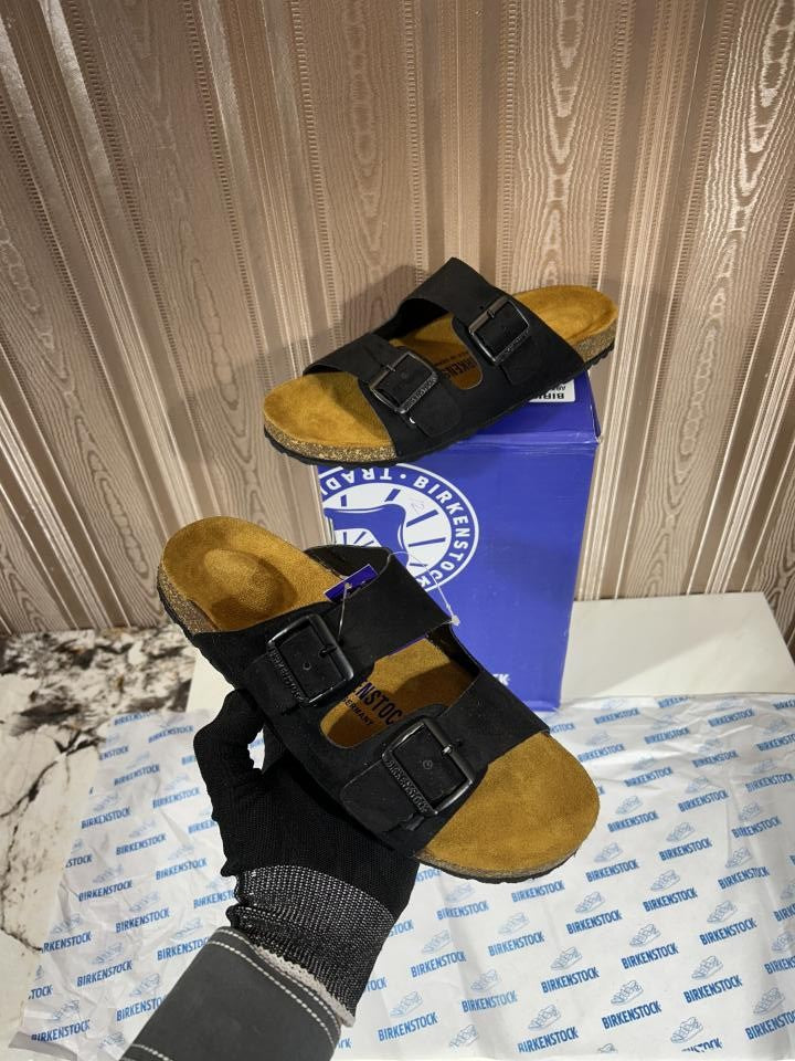 Birkenstock Arizona Black Suede Premium