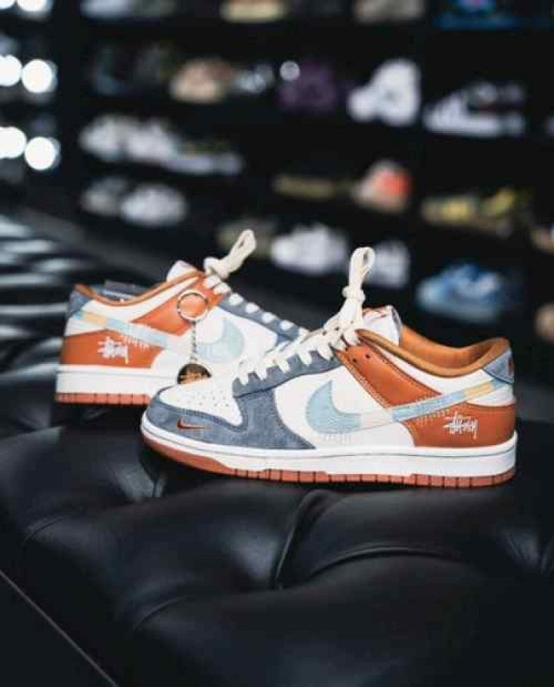 Nike SB Dunk Stussy Grey Orange 2025 798