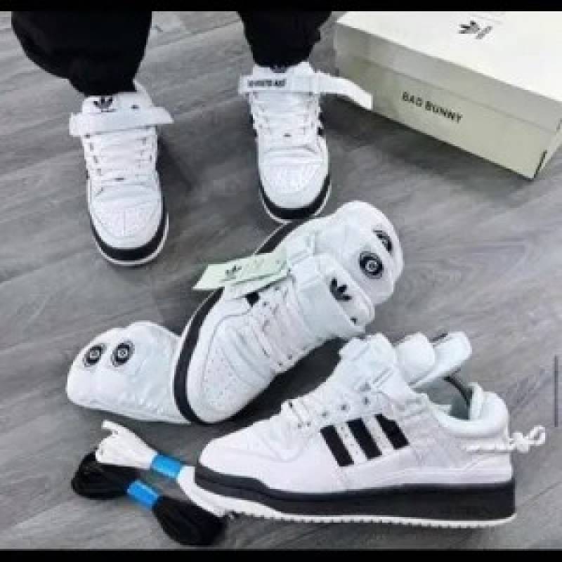 Adidas Bad Bunny white Black Sneakers