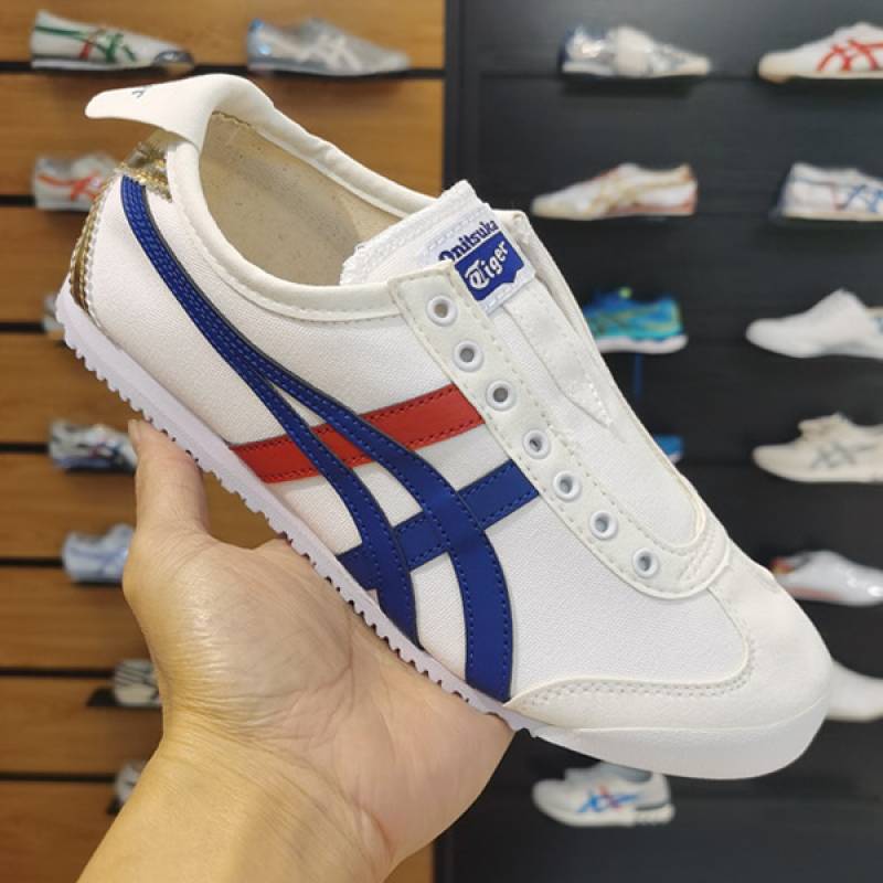 Onitsuka Tiger Mexico 66 Slip On White Blue gold