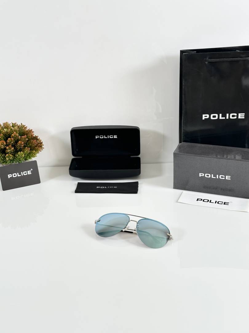 Police 5869 Silver Blue Mercury