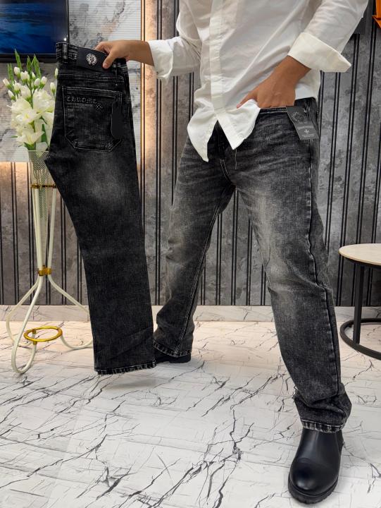 Chrome hearts Imported Light Grey Shade Very Premium Straight Fit Jeans MR164