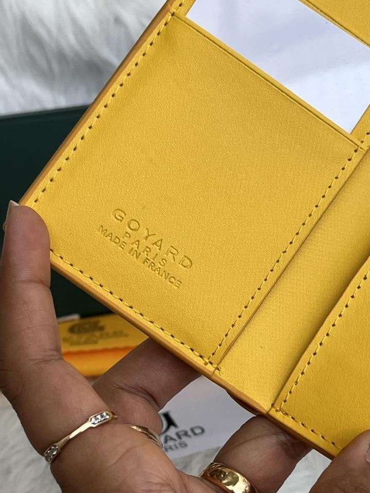 Goyard GG-1 Saint Marc Card Holder With Original Box & Dust Cover Packing Highend Premium Leather