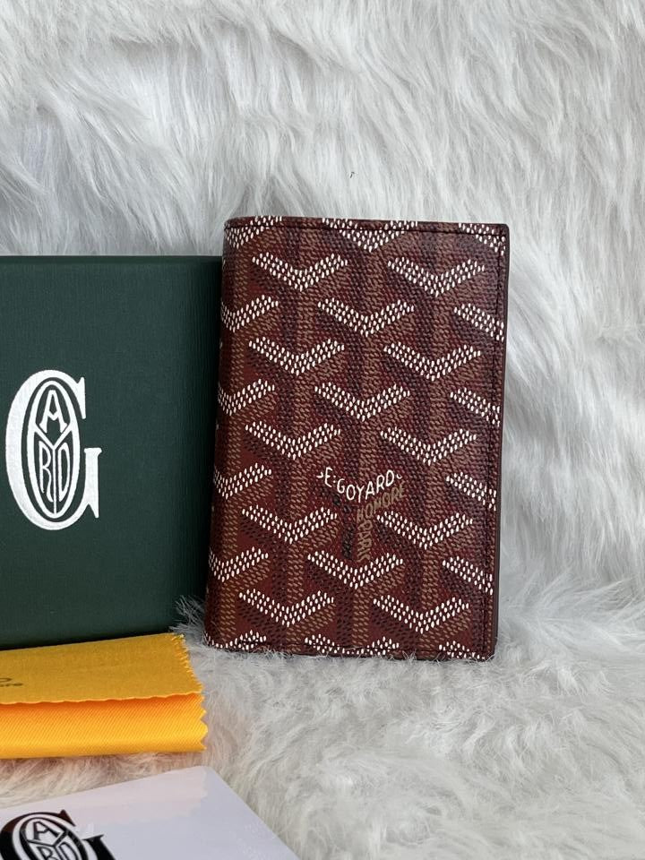 Goyard GG-3 Saint Marc Card Holder With Original Box & Dust Cover Packing Highend Premium Leather