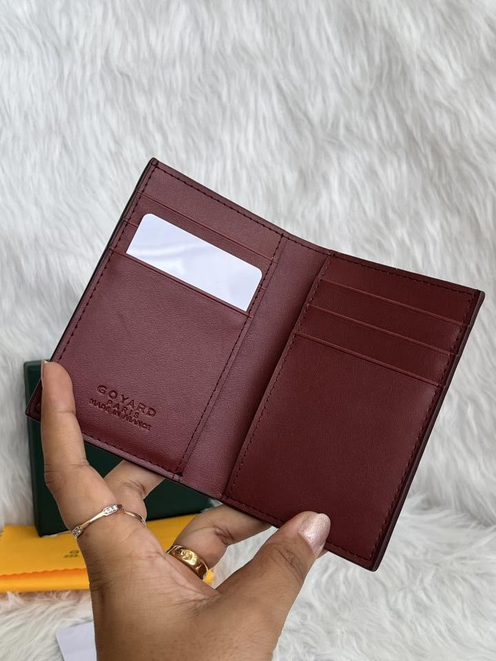 Goyard GG-3 Saint Marc Card Holder With Original Box & Dust Cover Packing Highend Premium Leather
