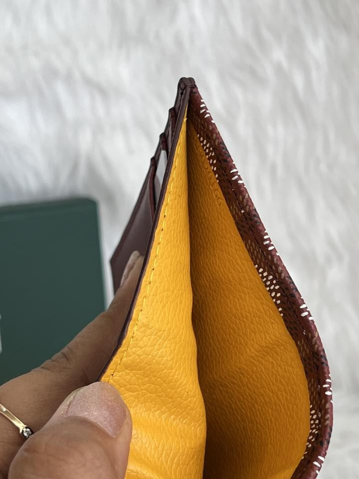 Goyard GG-3 Saint Marc Card Holder With Original Box & Dust Cover Packing Highend Premium Leather
