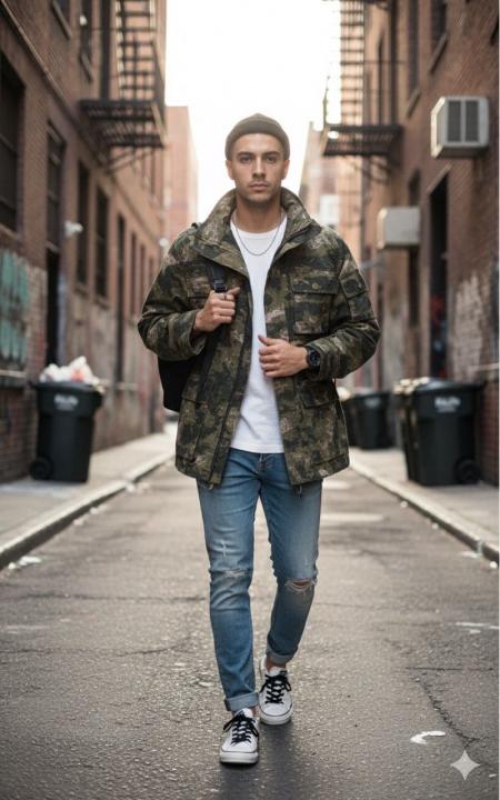 RALPH.LAUREN.CAMOUFLAGE.MILITARY.DESIGN.VERY.PREMIUM.JACKET.MR229