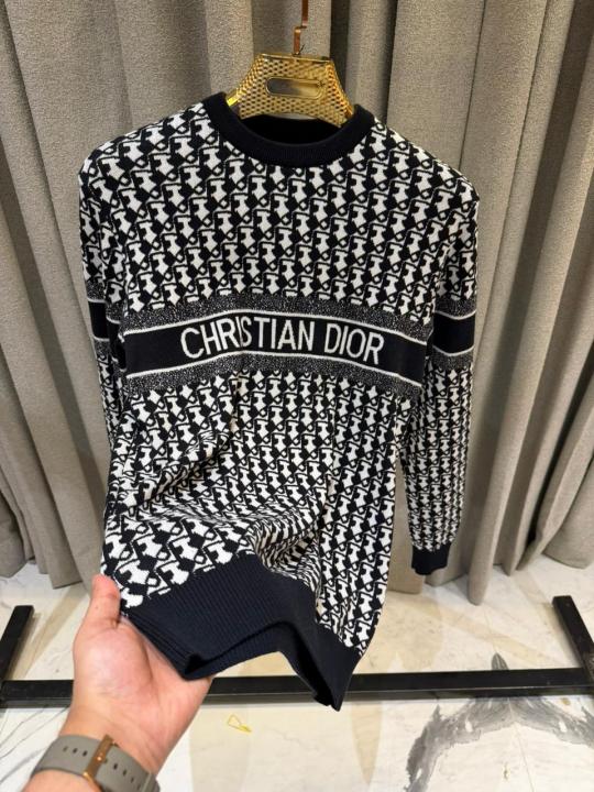 Christian Dio_r Signature Sweatshirt Black