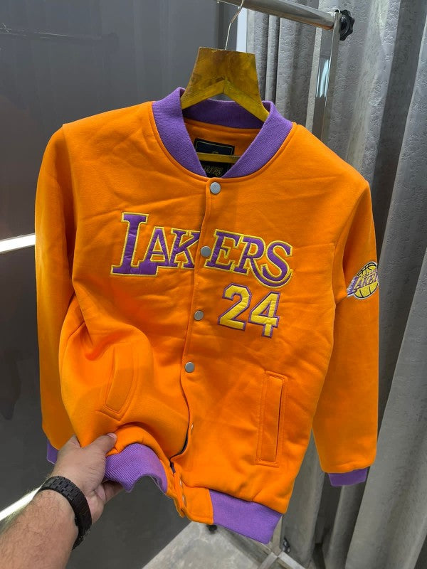 Big sale LAKERS BLACK EMBOSSED PRINT PREMIUM JACKET