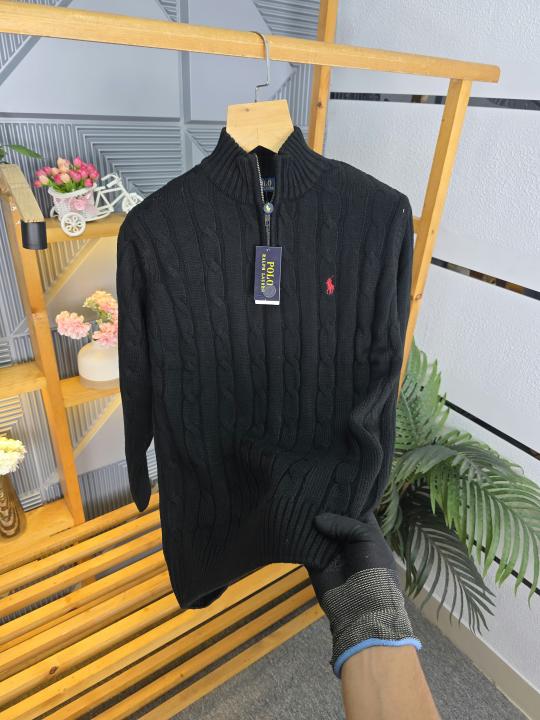 R L ZIPPER JACKETS BLACK M447-BK