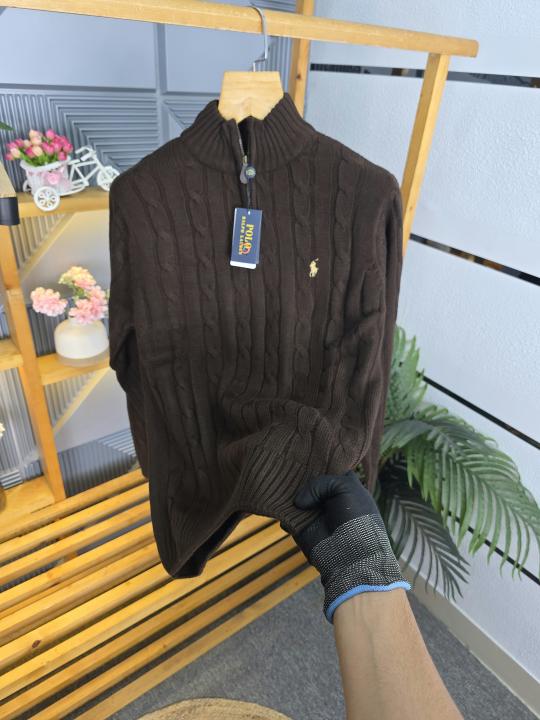 R L ZIPPER JACKETS COFFEE M447-CF