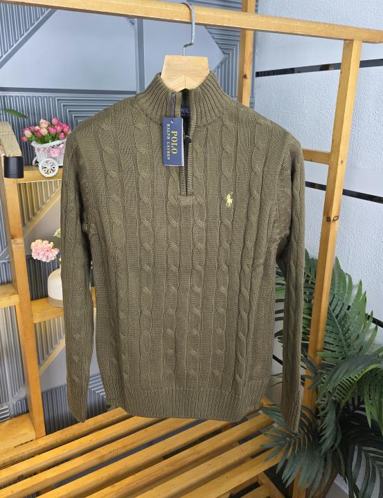 R L ZIPPER JACKETS BROWN M447-BR