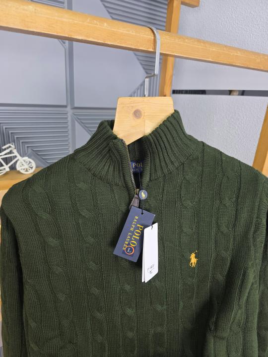 R L ZIPPER JACKETS OLIVE M447-OL