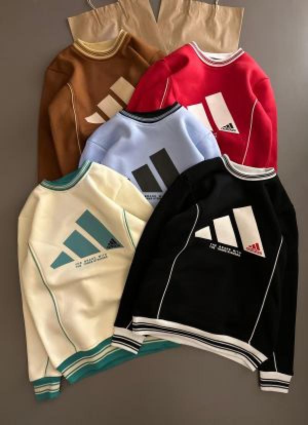 Addidas Red Logo Print Imported Sweatshirt (1920)