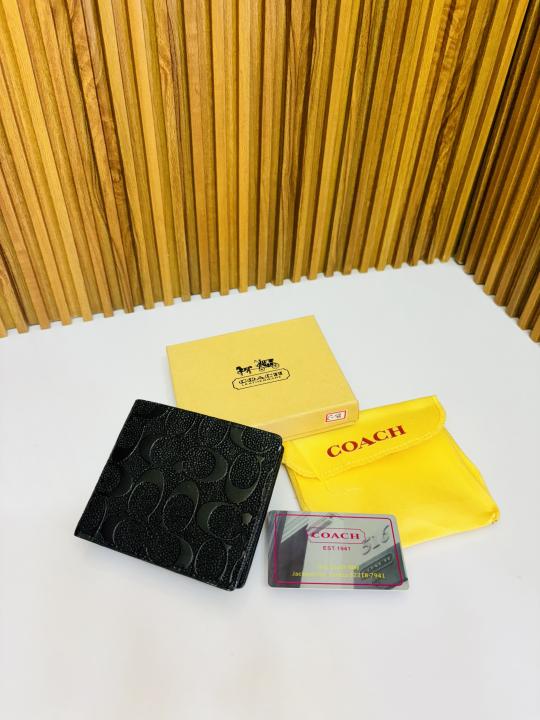 08 COAC H FULL BLACK PREMIUM QUALITY WALLET
