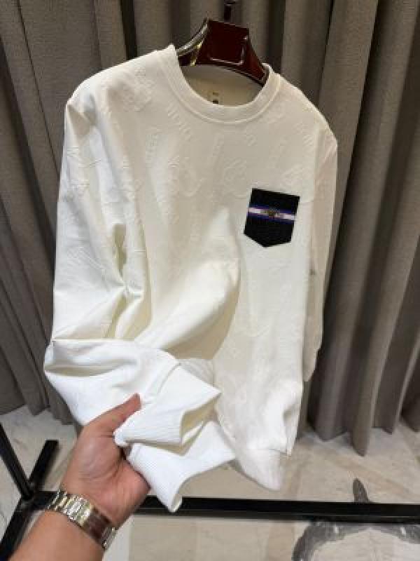 Christian Dio_r Pocket Full Monogram Sweatshirt White