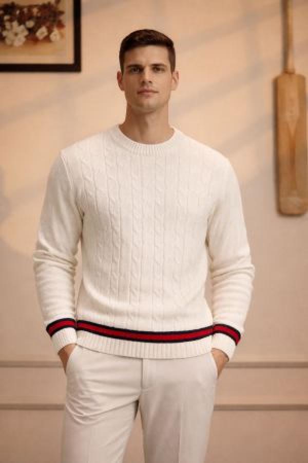 Gucc_i Signature Sweatshirt White