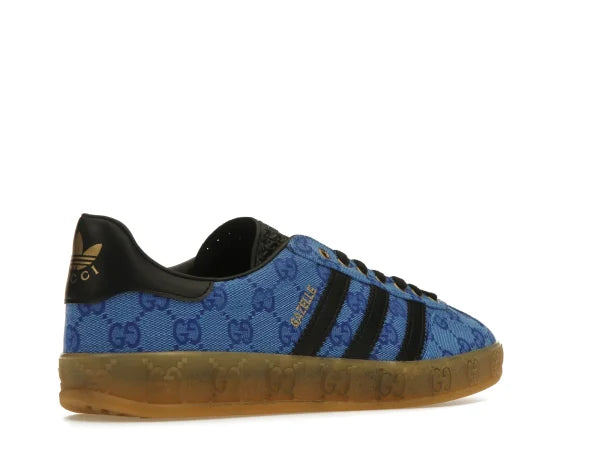 GUCCII X ADI GAZELLE BLUE GG MONOGRAM