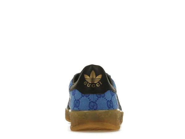 GUCCII X ADI GAZELLE BLUE GG MONOGRAM