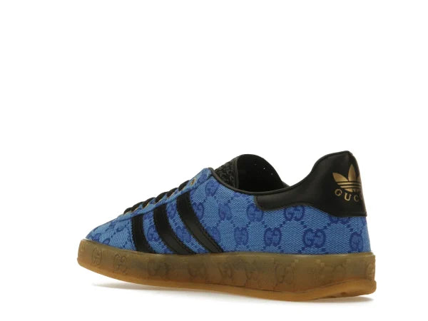 GUCCII X ADI GAZELLE BLUE GG MONOGRAM