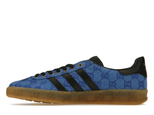 GUCCII X ADI GAZELLE BLUE GG MONOGRAM
