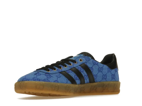 GUCCII X ADI GAZELLE BLUE GG MONOGRAM