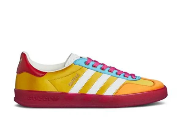 GUCCII X ADI GAZELLE ‘YELLOW WHITE RED’