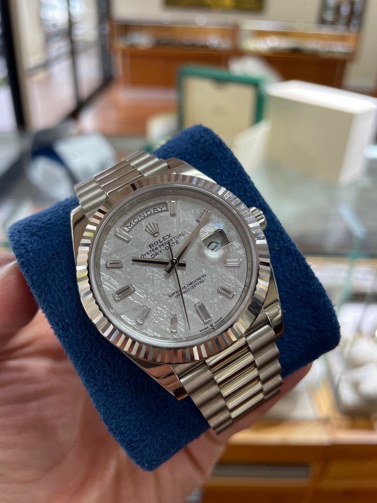 Rolex Day Date Marble Brown