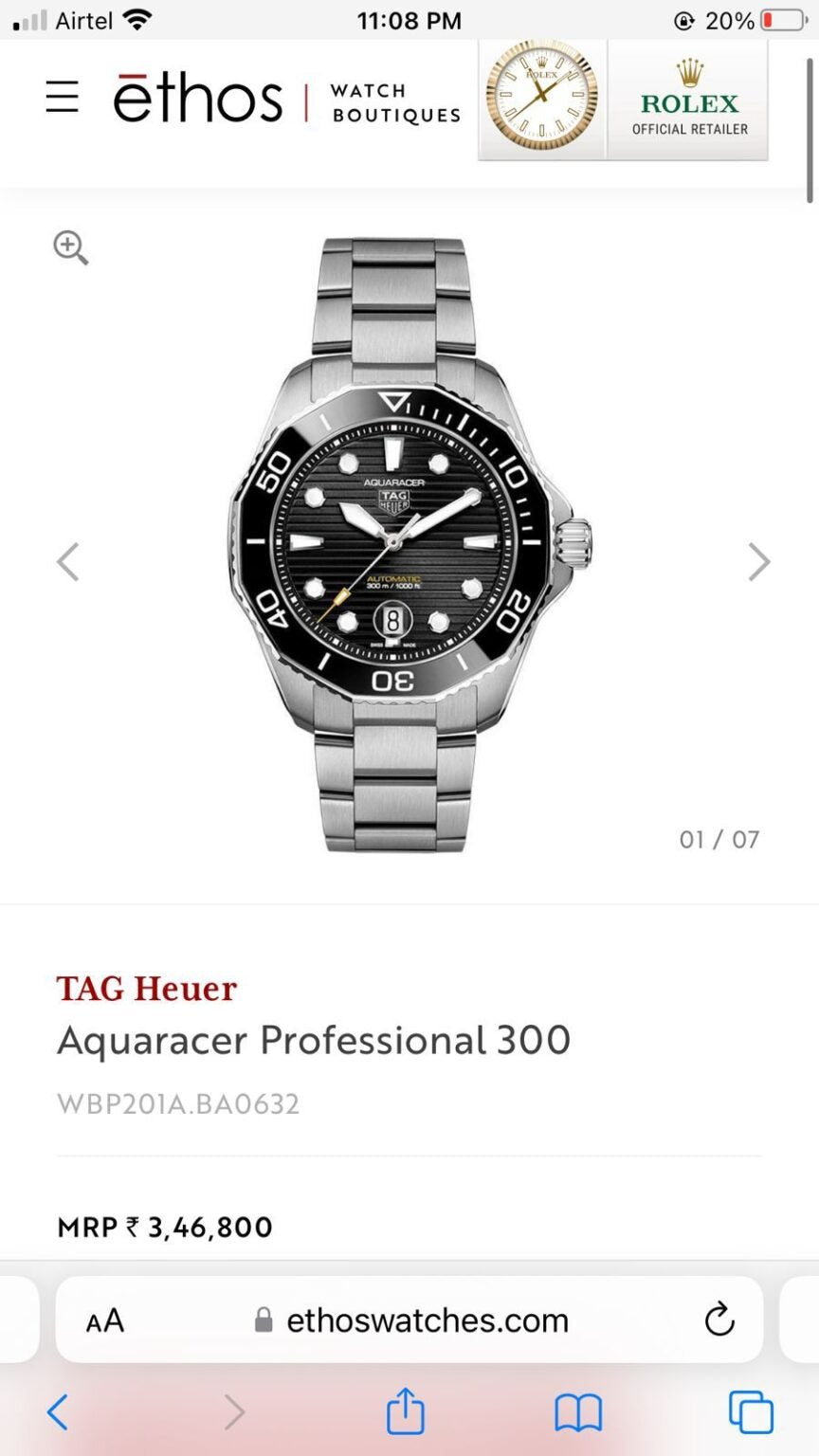 Tag Heuer Carerra Aquaracer