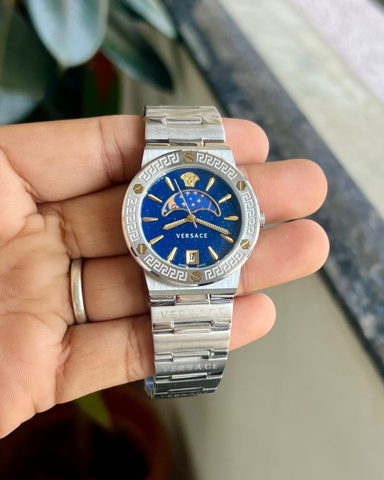 VERSACE SWISS BLUE ANALOG