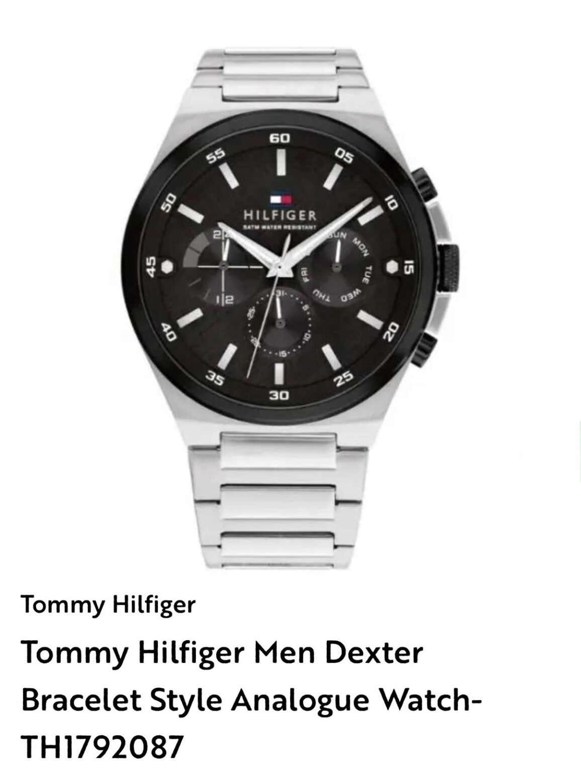 TOMMY HILFIGER DEXTER STAINLESS STEEL
