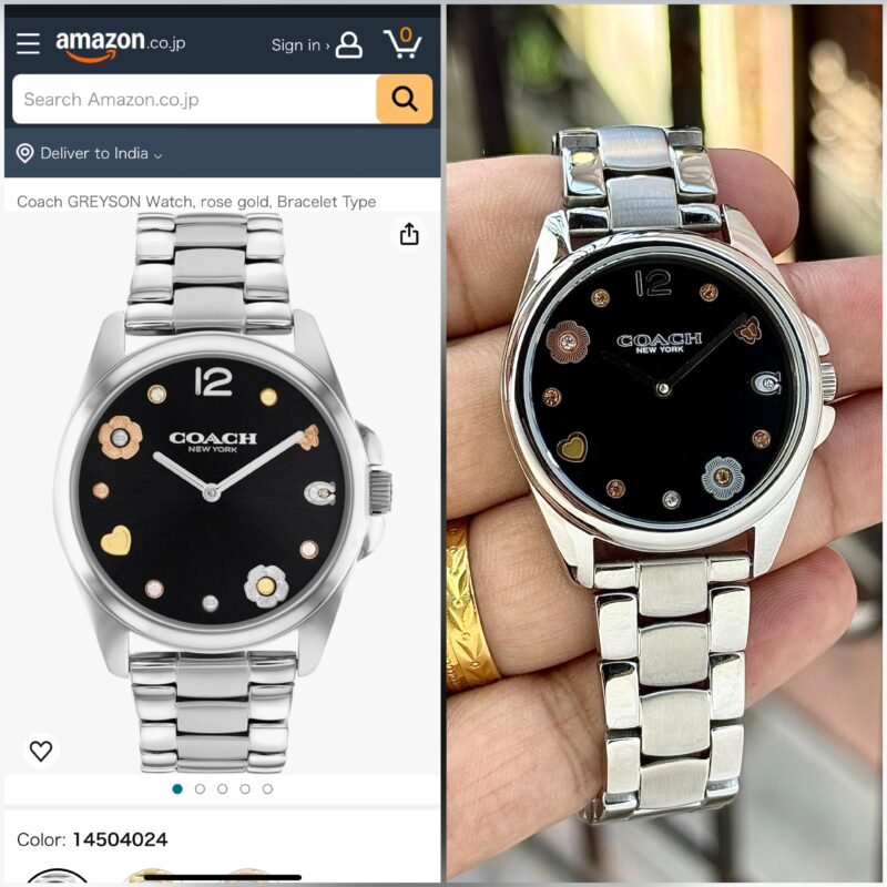 Coach Greyson Black Dial