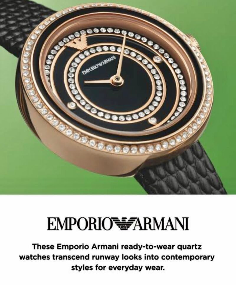 EMPORIO ARMANI QUARTZ BLACK