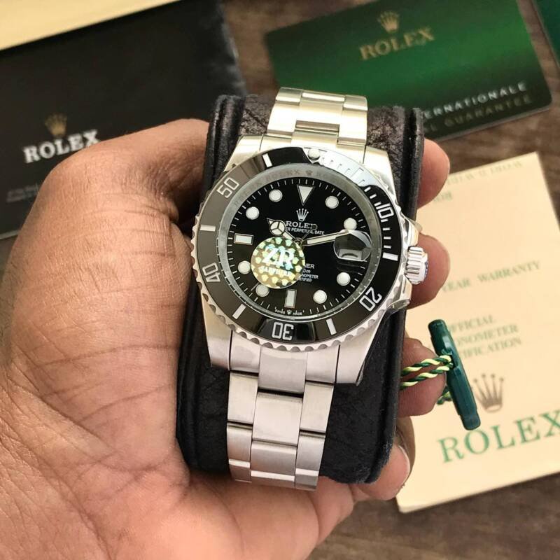 Rolex Submariner Silver Black