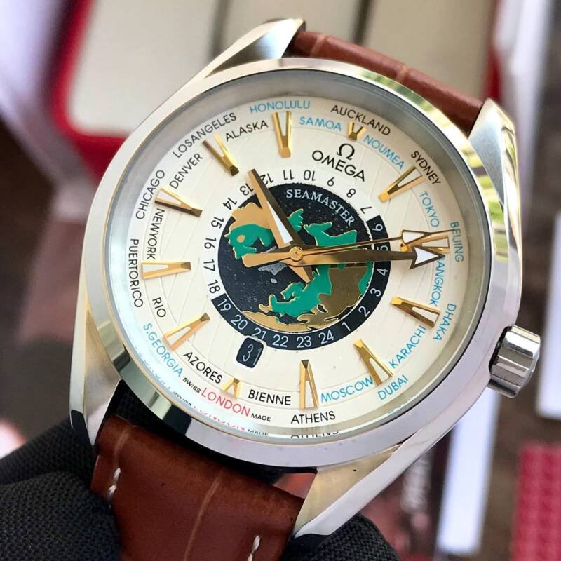 Omega Seamaster Co-Axial Aquatera WorldMap