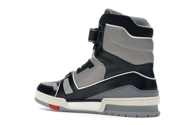 LV TRAINER SNEAKER BOOT HIGH BLACK GREY