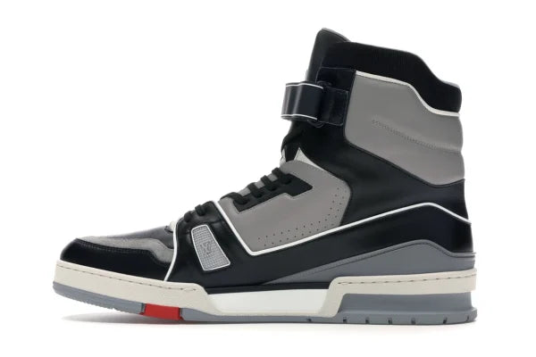 LV TRAINER SNEAKER BOOT HIGH BLACK GREY