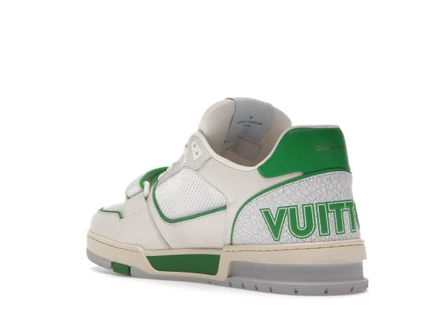 LV TRAINER STRIPE WHITE GREEN