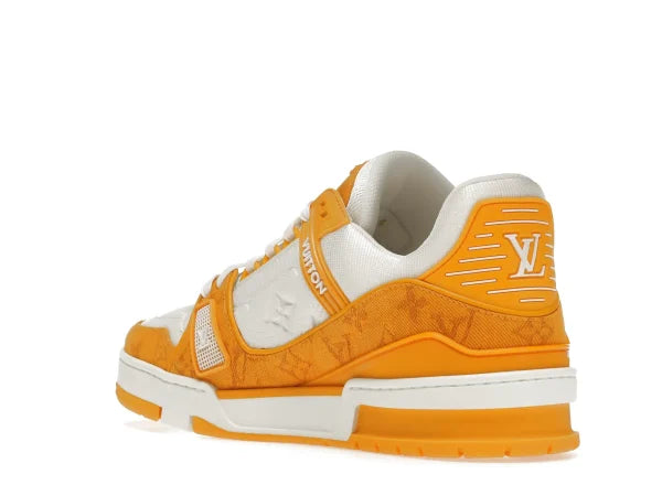 LV TRAINER YELLOW MONOGRAM DENIM WHITE
