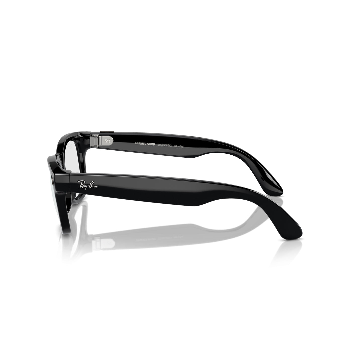 Smart Wayfarer – Shiny Black (AI-Enabled Glasses)