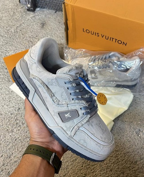 LV Trainer Sneaker - Denim Grey