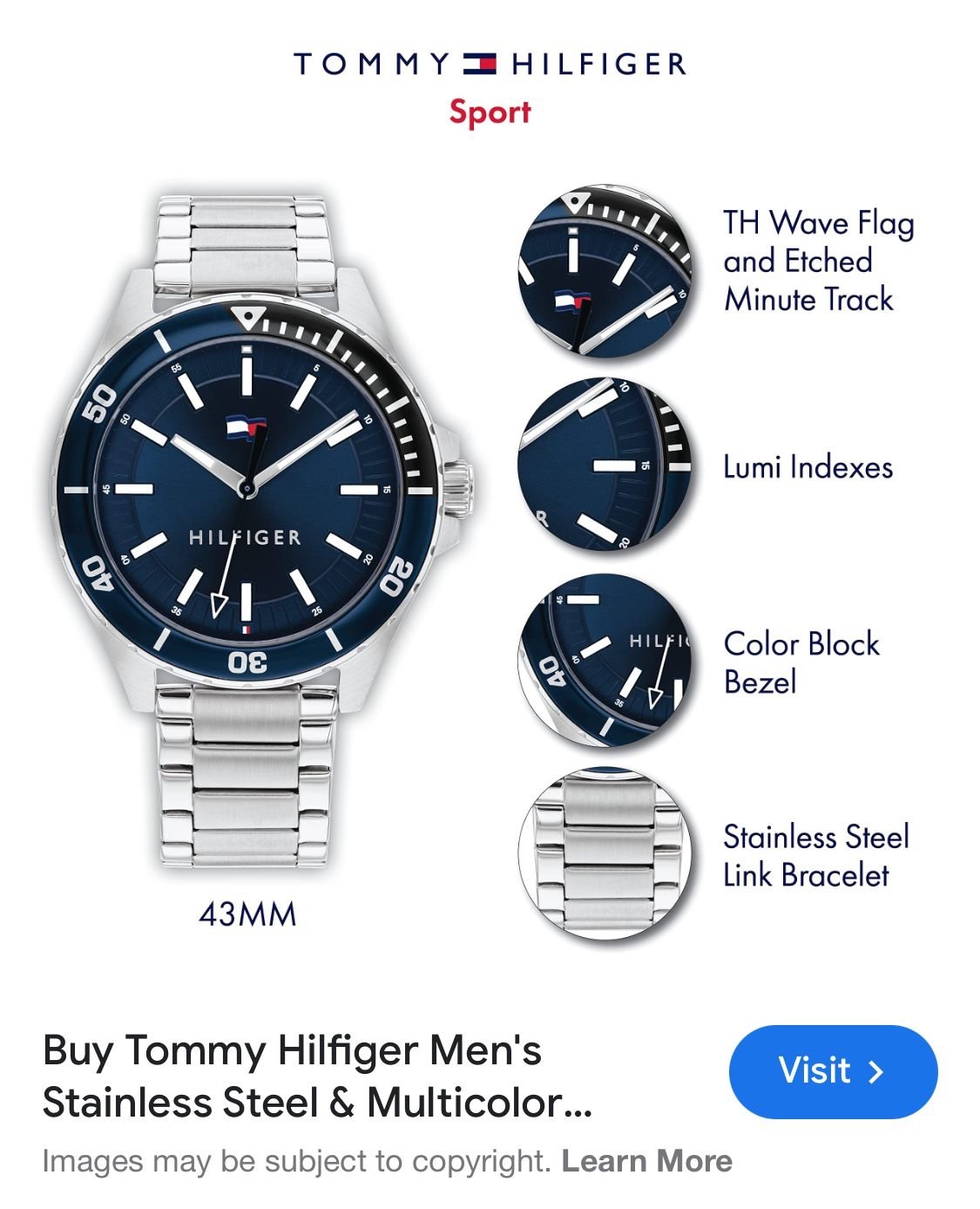TOMMY HILFIGER MODEL NO.1792012