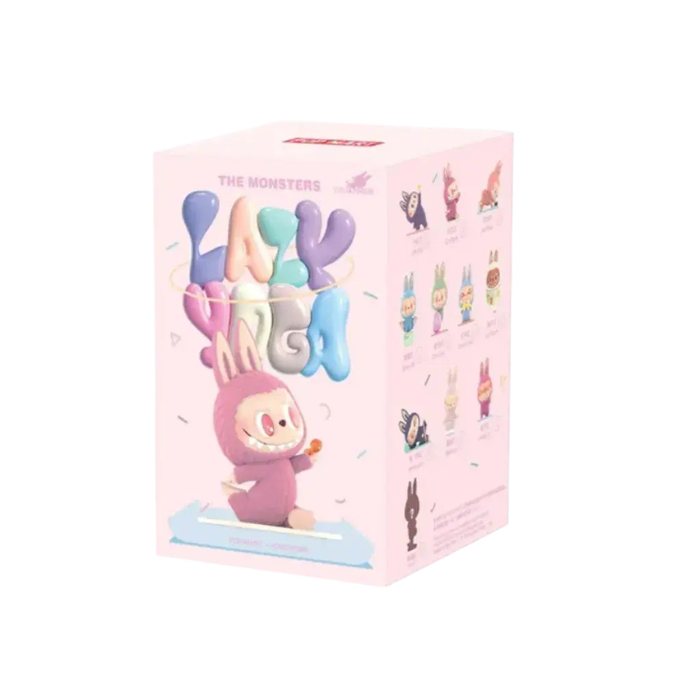 Pop Mart Labubu The Monsters Lazy Yoga Series Figures Sealed Case