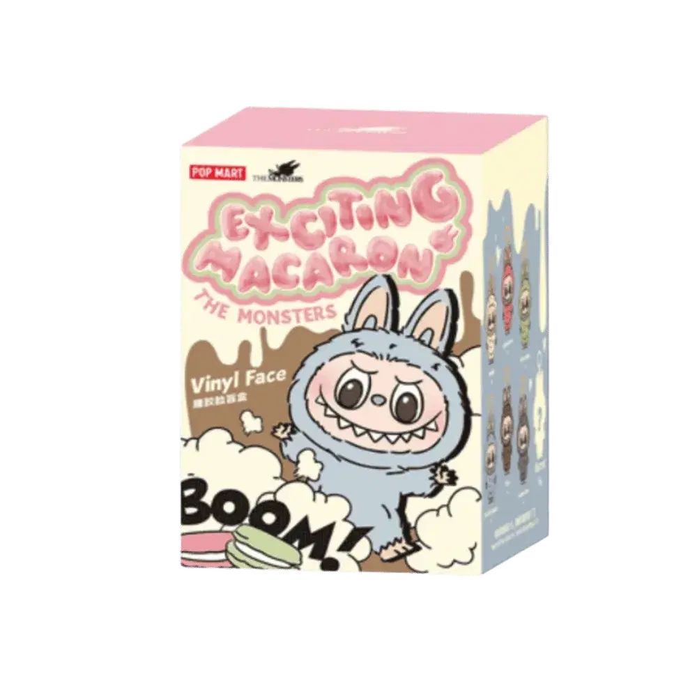 Pop Mart Labubu The Monsters Tasty Macarons Vinyl Face Sealed Case (6 Blind Boxes)