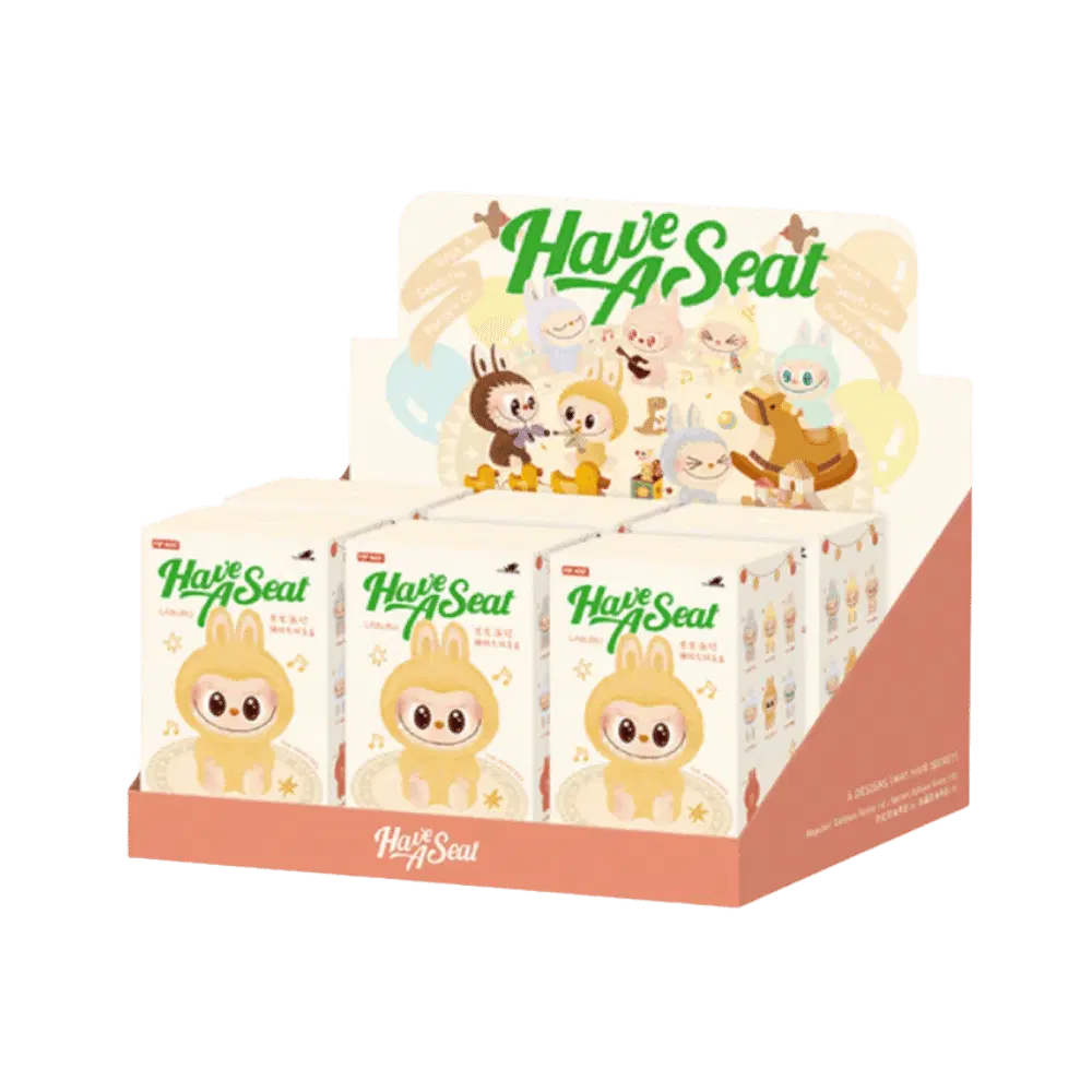 Pop Mart Labubu The Monsters Have a Seat Vinyl Plush Sealed Case (6 Blind Boxes)