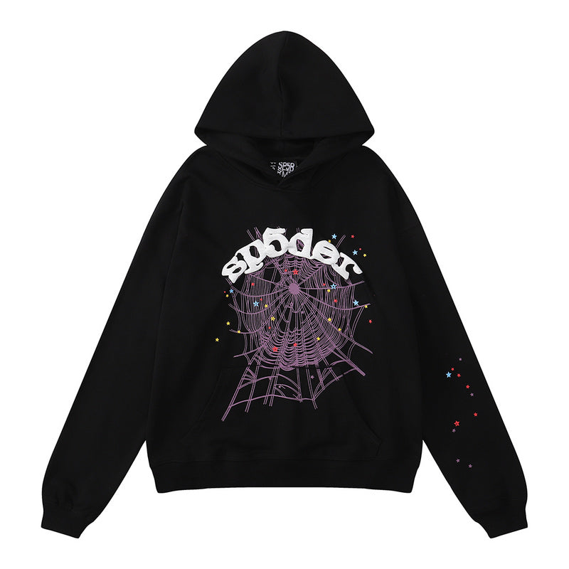 Sp5der Hoodie & Jogger Set – Black Streetwear Tracksuit
