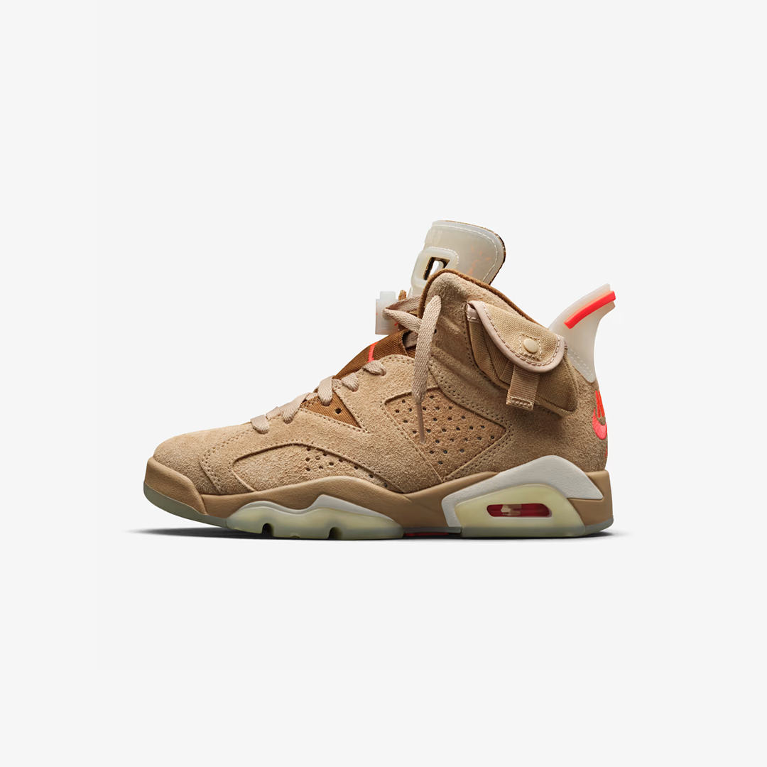 Air Jordan 6 x Travis Scott British Khaki ( Glows In Dark )